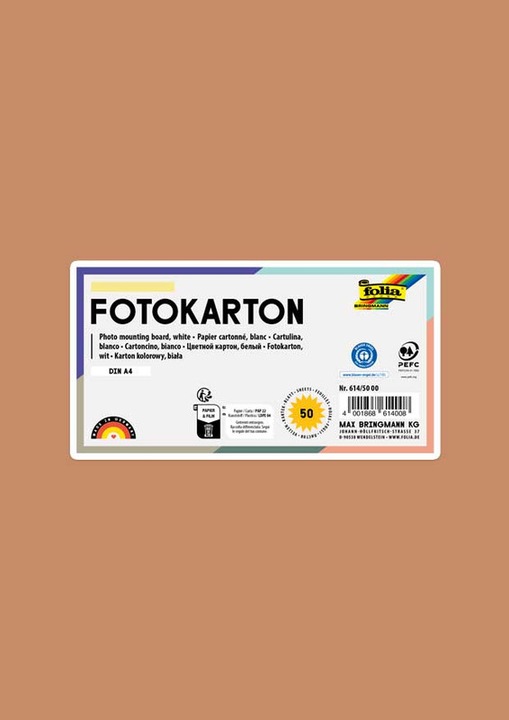 Productafbeelding Folia Fotokarton A4, lichtbruin, 50 stuks (300 g/m², 1 x)