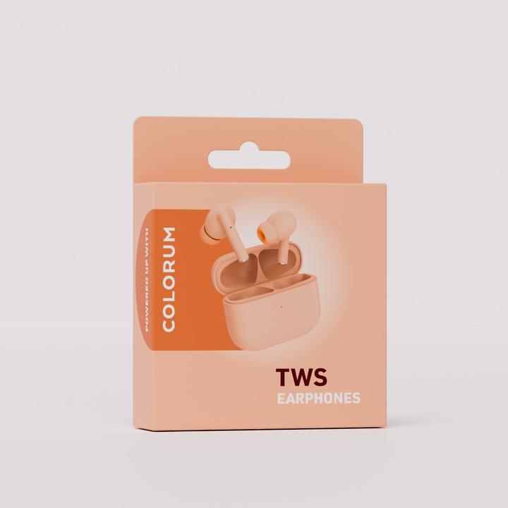 Actual product image Forever COLORUM TWS Bluetooth earphones CTWS-14 x Peach Fuzz (5 h, Wireless)