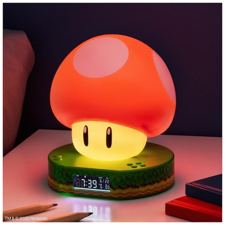 Immagine prodotto Paladone Products Sveglia digitale a forma di fungo di Super Mario