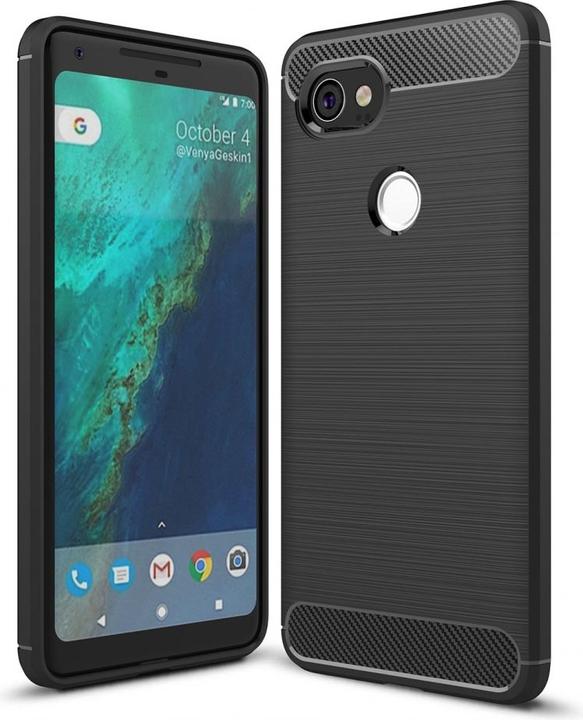 Produktbild Screenguard Google Pixel 2 XL Hülle Carbon Brushed Soft TPU (Google Pixel 2 XL)