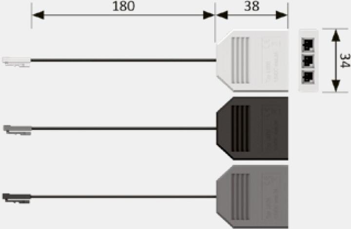 Produktbild Halemeier Verteiler Set 3-fach MaxiColor 24 V