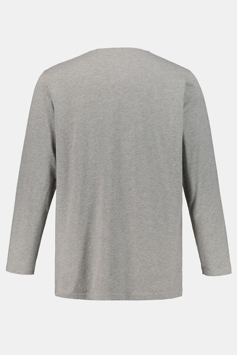 Produktbild JP1880 Henley, Basic, Shirt, Langarm, Knopfleiste, bis 8XL (8XL)