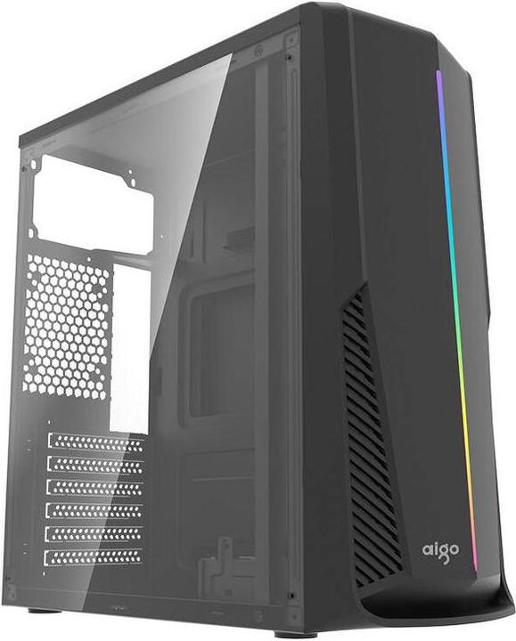 Image du produit Darkflash Tech Aigo RAINBOW 6 computer case (black) (ATX, mATX)