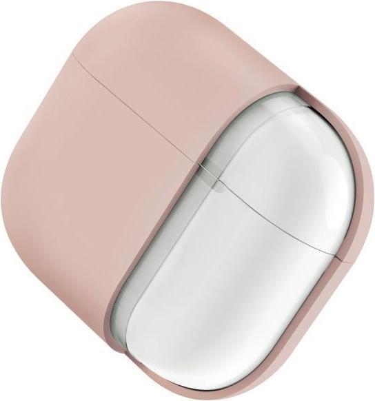 Produktbild Uniq case Lino AirPods 4 Silicone pink blush (Kopfhörer Hülle)