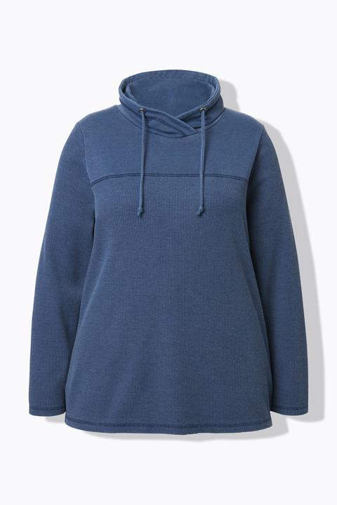 Actual product image Ulla Popken Waffle Pique Sweatshirt (60)