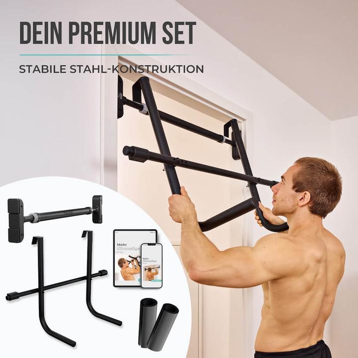 Actual product image Pullup & Dip Tür Klimmzugstange + Dip Stange Bundle