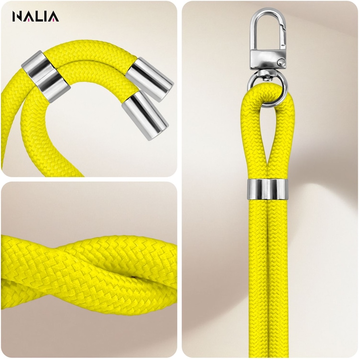 Produktbild Nalia HoldMe Lanyard Handykette – Universal Trageband für Smartphones - Verstellbar, Soft & Elastisch