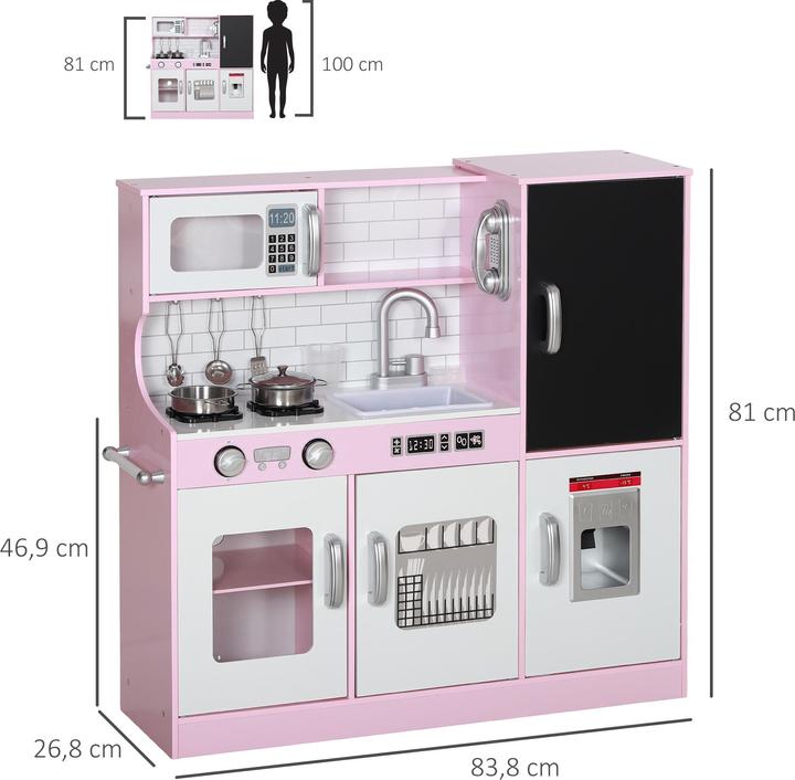 Produktbild Aiyaplay Kinderküche MDF Rosa