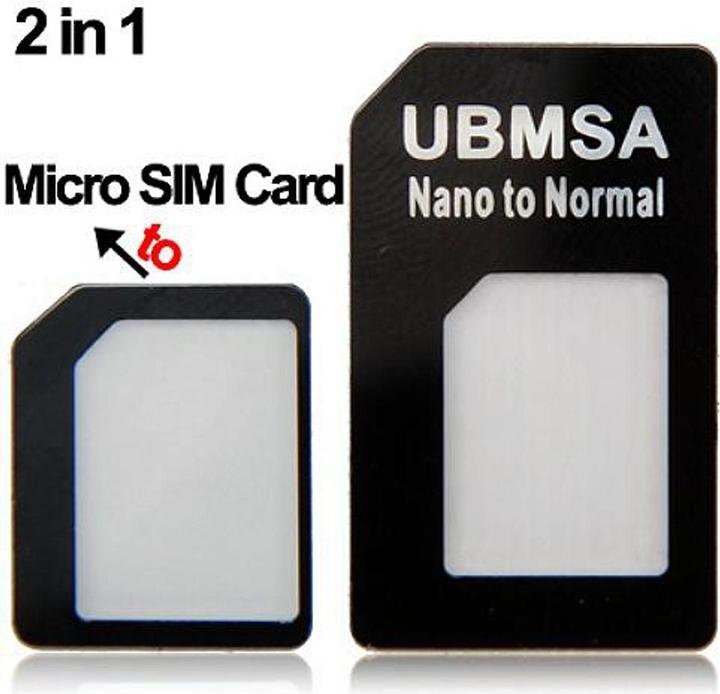 Produktbild König Design Nano/Micro Sim Adapter (Apple iPhone 3G, Apple iPhone 3GS, Apple iPhone 4, Apple iPhone 4s)