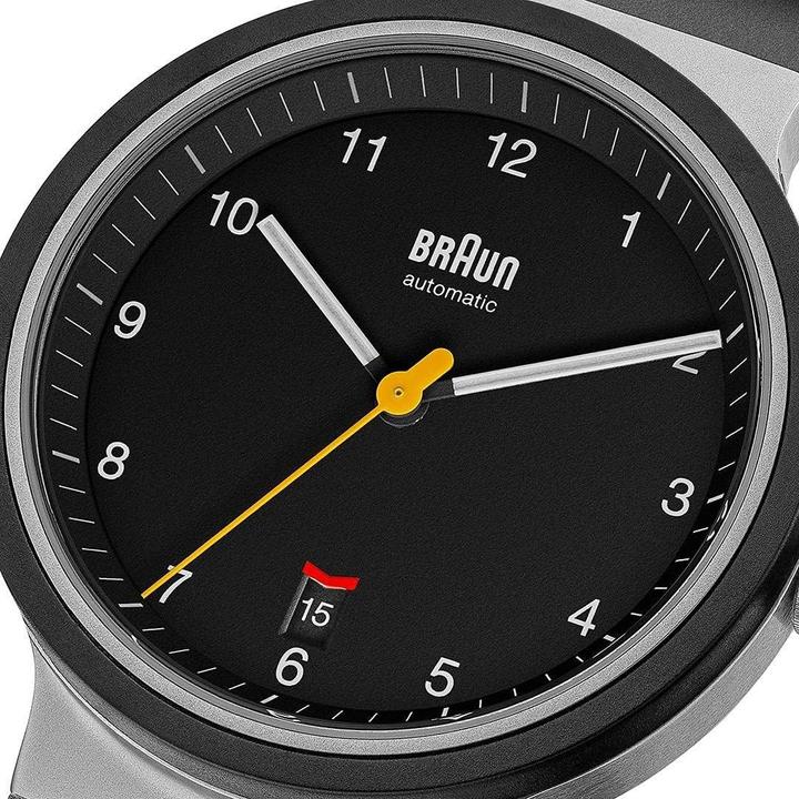 Image du produit Braun Automatique trois aiguilles avec date, verre saphir résistant, résistant à l'eau (Montre analogique, 40 mm)