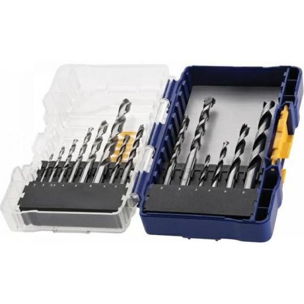 Thumbnail - Stanley, Bohrereinsatz, Drill set 15 pcs. (combined) (2,0 mm, 3,0 mm, 3,5 mm, 4,0 mm, 6,0 mm, 8,0 mm)