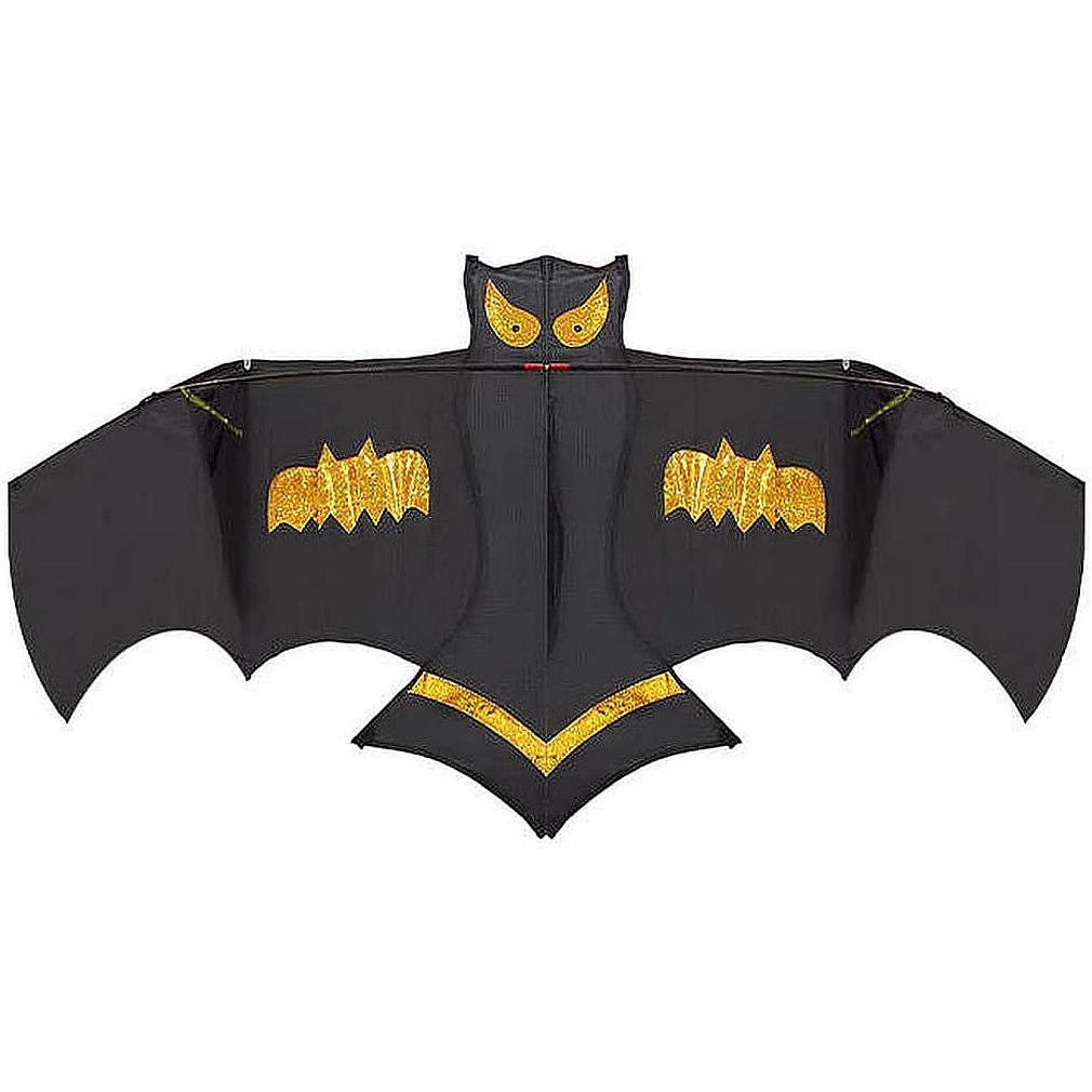 Bdt Drachen, Einleiner, Kite für Kind und Erwachsene *Fledermaus* inkl. 30m Leine, 190x85cm