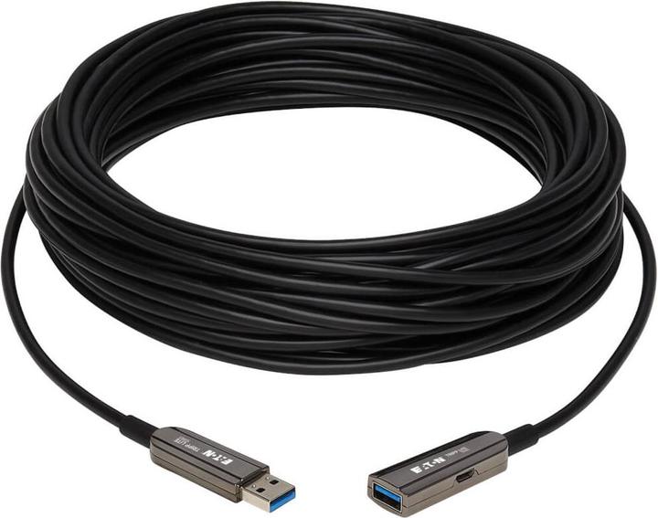 Produktbild Eaton USB 3.2 Gen 1 CL3-Rated Fiber Active Optical Cable AOC - Extension/Repeater A M/F Bl (10 m, USB 3.2 Gen 1)