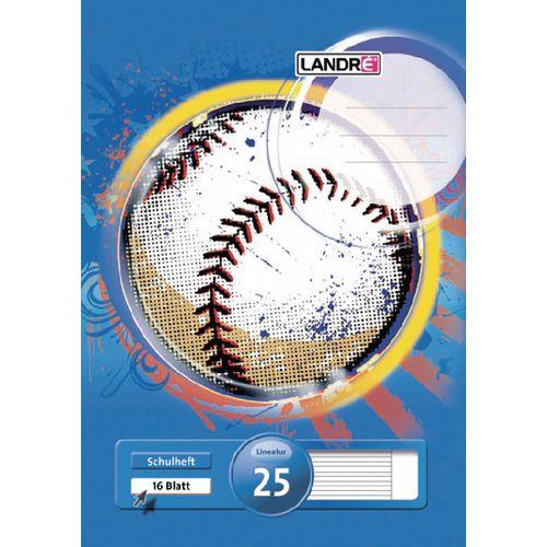 Actual product image Landré A4 2-fold-saddle stitching exercise book (A4, Lined, Hardcover)