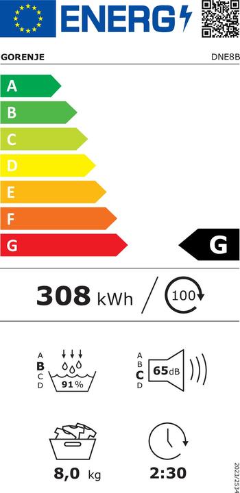 Energie-Label Gorenje DNE8B