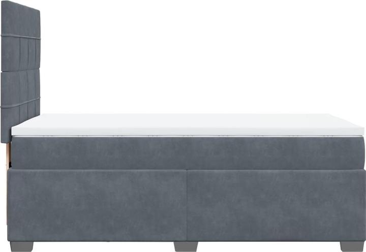 Actual product image vidaXL Bo x spring bed with mattress 120 x 190 cm velvet (120 x 190 cm)