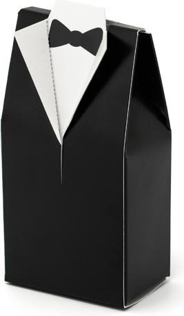 Produktbild Partydeco Boxes Groom, black, without text (1 pkt / 10 pc.) (10 Stück)