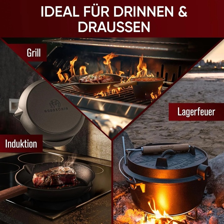 Image du produit Gusskönig Set de fourneau hollandais