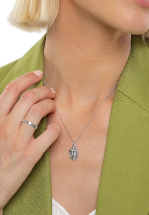 Produktbild Elli Marienbild Kreuz Konfirmation Kommunion (Sterling Silber, 45 cm)