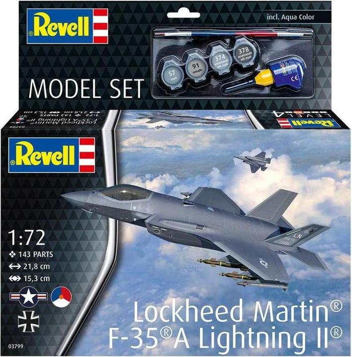 Actual product image Revell Model Set Lockheed Martin F-35A Lightning II