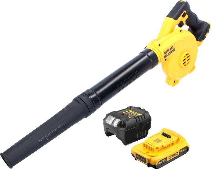 Produktbild DeWalt DCV 100 D1 Akku Gebläse / Laubbläser 18 V + 1x Akku 2,0 Ah + Ladegerät (Akkubetrieb, Laubbläser)