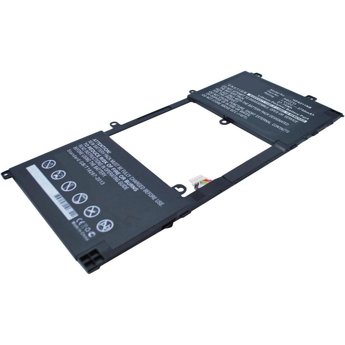 CoreParts Laptop Battery for HP (1 Zellen, 3750 mAh), Notebook Akku, Schwarz