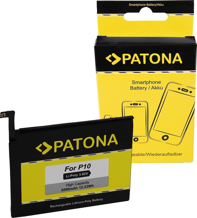 Actual product image Patona Battery f. Huawei P10 Honor 9 STF-AL00 HB386280ECW CS-HUP110SL