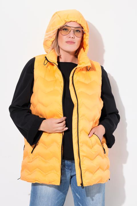 Produktbild Ulla Popken HYPRAR Steppweste, wasserabweisend, Kapuze, Saum-Zipper (46, 48)