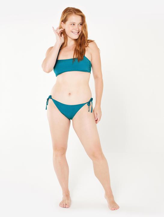 Image du produit Olaian Haut de maillot bandeau texturé Femme - Laura folk bleu (80 C)