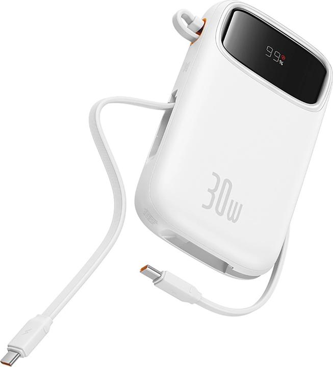 Immagine prodotto Baseus Powerbank QPow 2 20000mAh 30W 2xUSB-C (bianco) (20000 mAh, 30 W, 74 Wh)