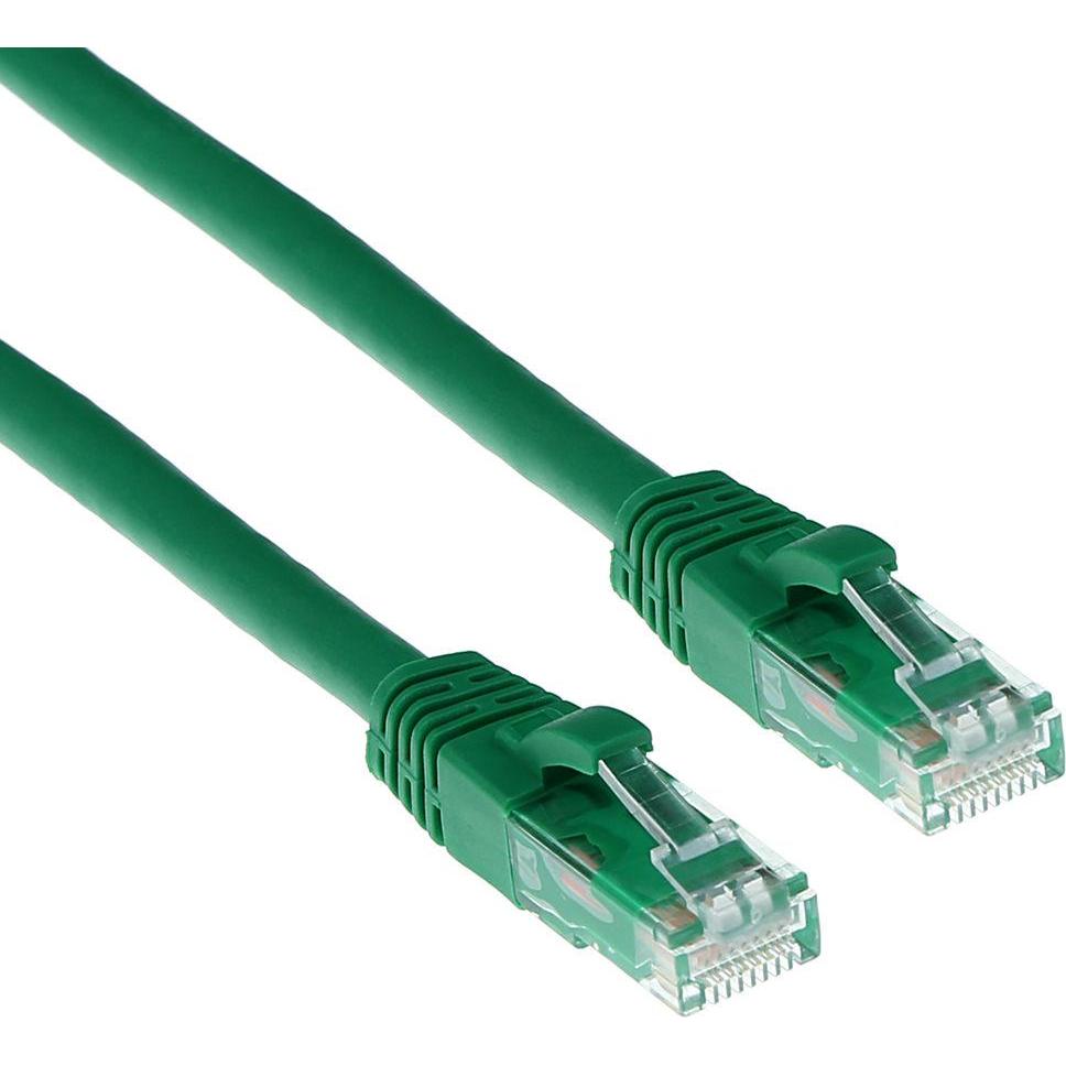 Thumbnail - ACT Green 15 meter U/UTP CAT6A patch cable snagless with RJ45 connectors (U/UTP, CAT6a, 15 m), Netzwerkkabel