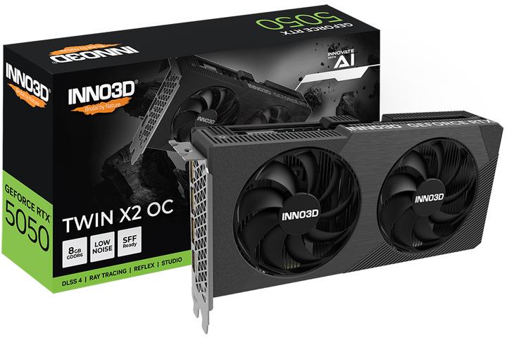 Actual product image Inno3D RTX5050 Twin X2 OC 8GB GDDR6 HDMI 3xDP (8 GB)