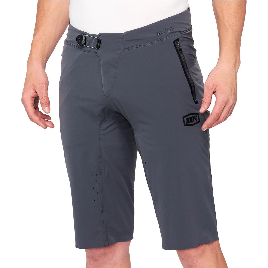 100%, Herren, Velohosen, Celium Shorts (34), Grau, 34