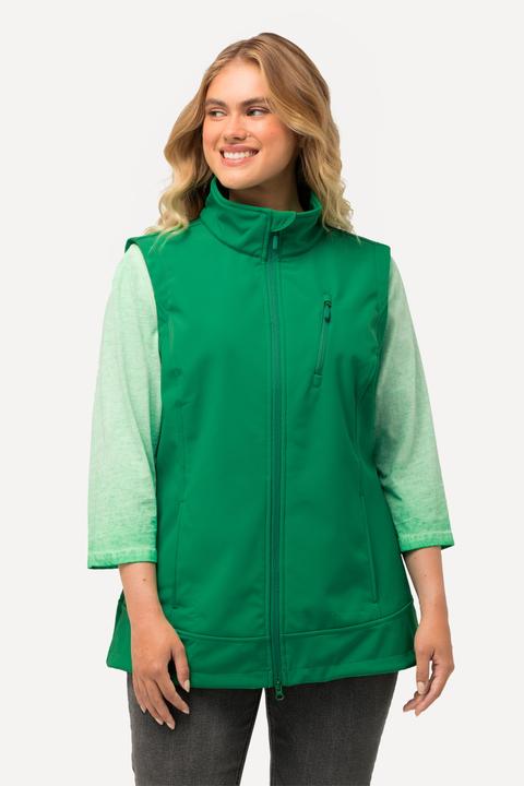 Image du produit Ulla Popken Veste Softshell, avec doublure en polaire. Col montant et fermeture à glissière à double sens. (46, 48)