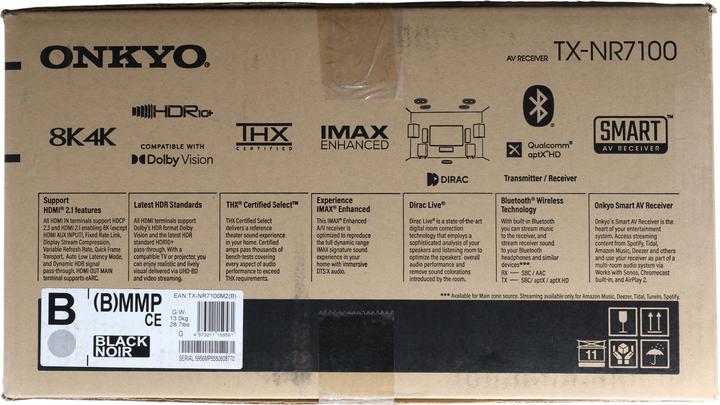Produktbild Onkyo TX-NR7100 (9.2 Kanal, DAB+, FM)