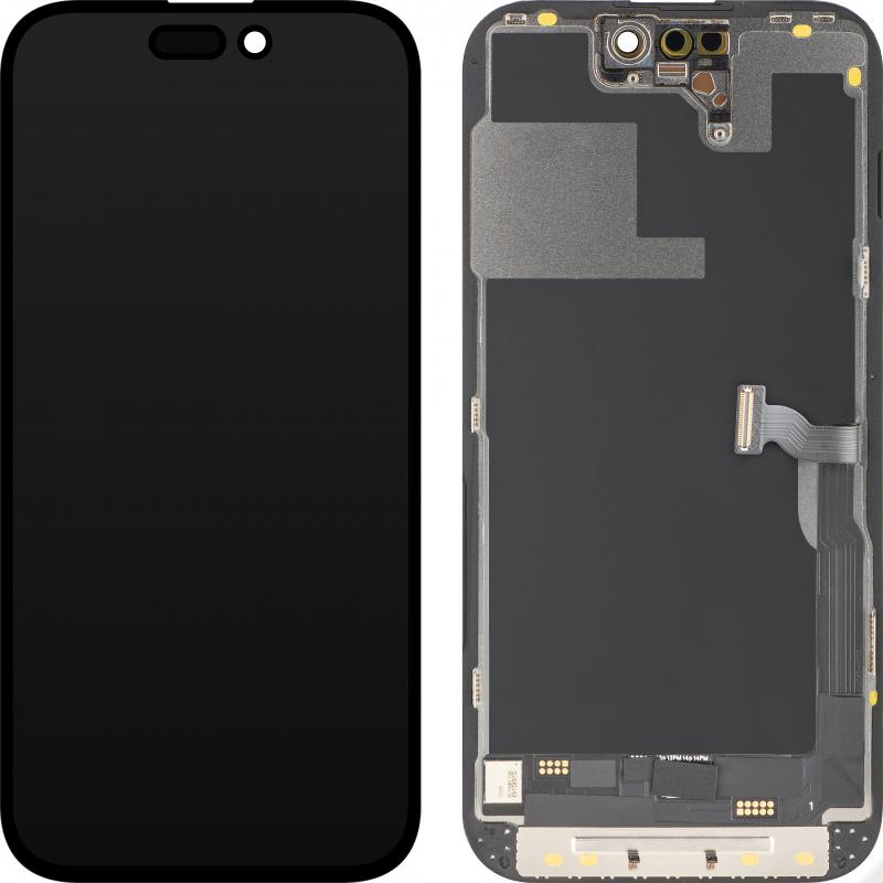 MP Display Unit fur iPhone 14 Pro, OLED FHD Diagnostic Version, Aftermarket, Black (Display), Pezzi di ricambio per dispositivi mobili, Nero