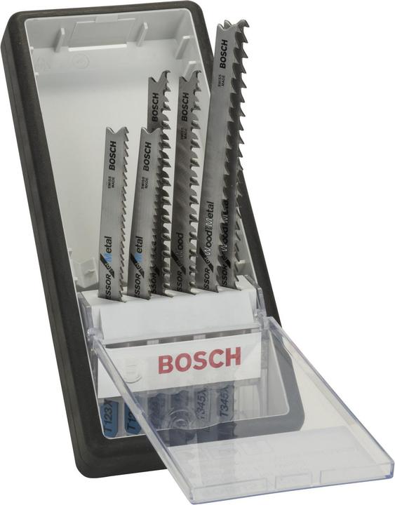 Produktbild Bosch Professional Zubehör 6-tlg. Stichsägeblatt-Set Wood and Metal, Robust Line, Progressor, T-Schaft