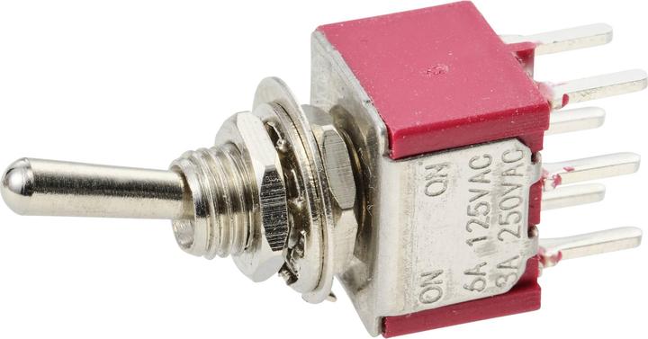 Produktbild Tru Components TC-11546996 Kippschalter 125 V/AC, 250 V/AC 3 A 2 x Ein/Ein ras