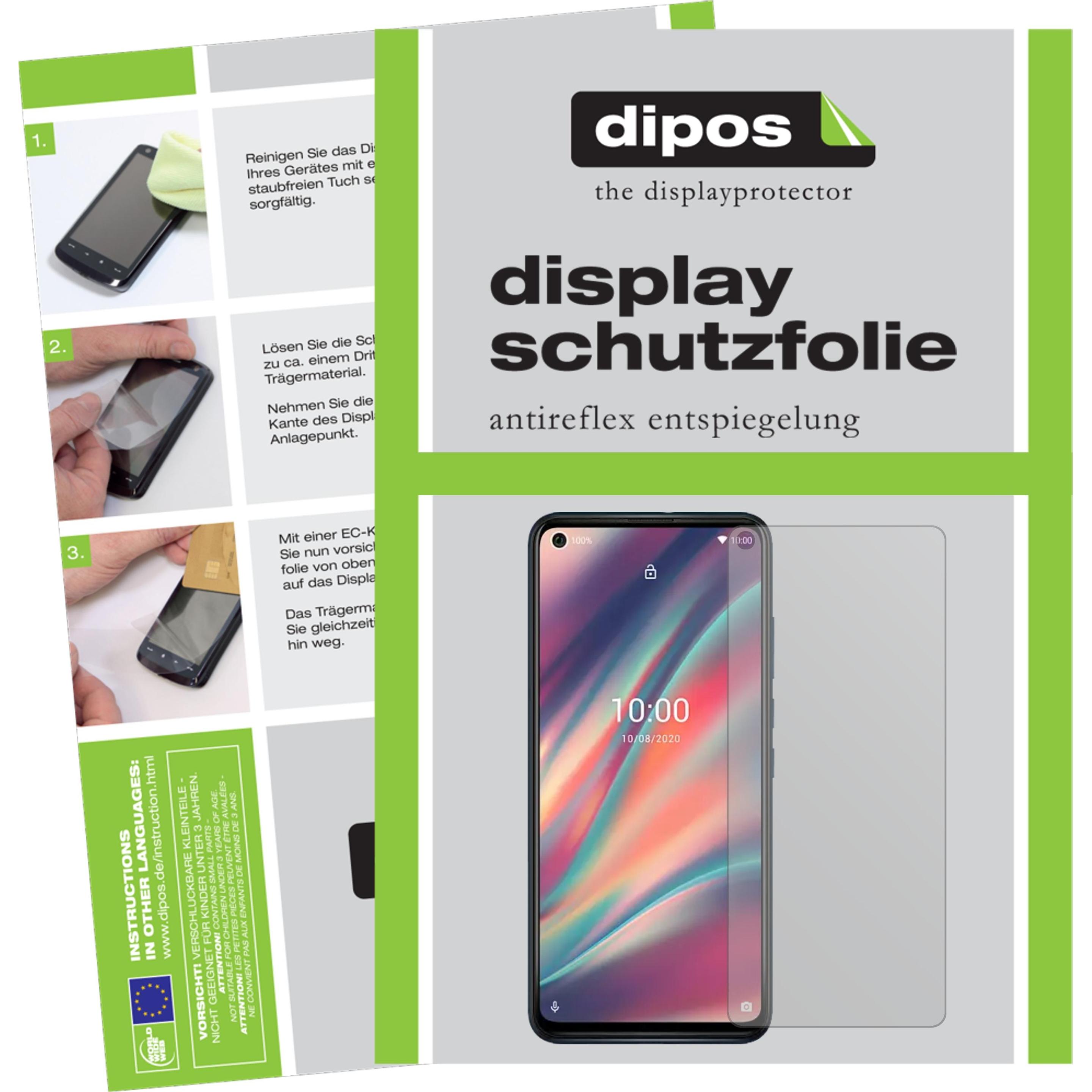 Dipos Displayschutzfolie Antireflex (6 Stück, Wiko View 5 Plus), Smartphone Schutzfolie, Transparent