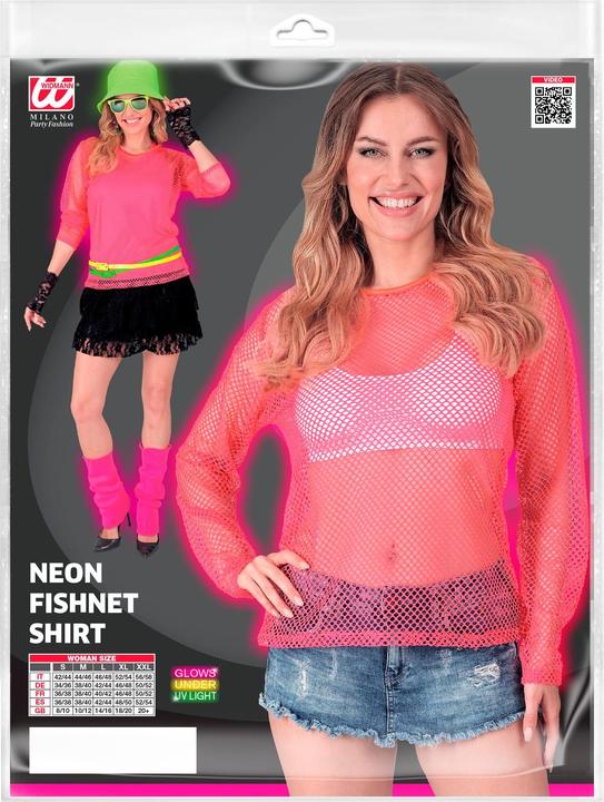 Immagine prodotto Widmann Camicia a rete rosa neon a maniche lunghe (M, S)