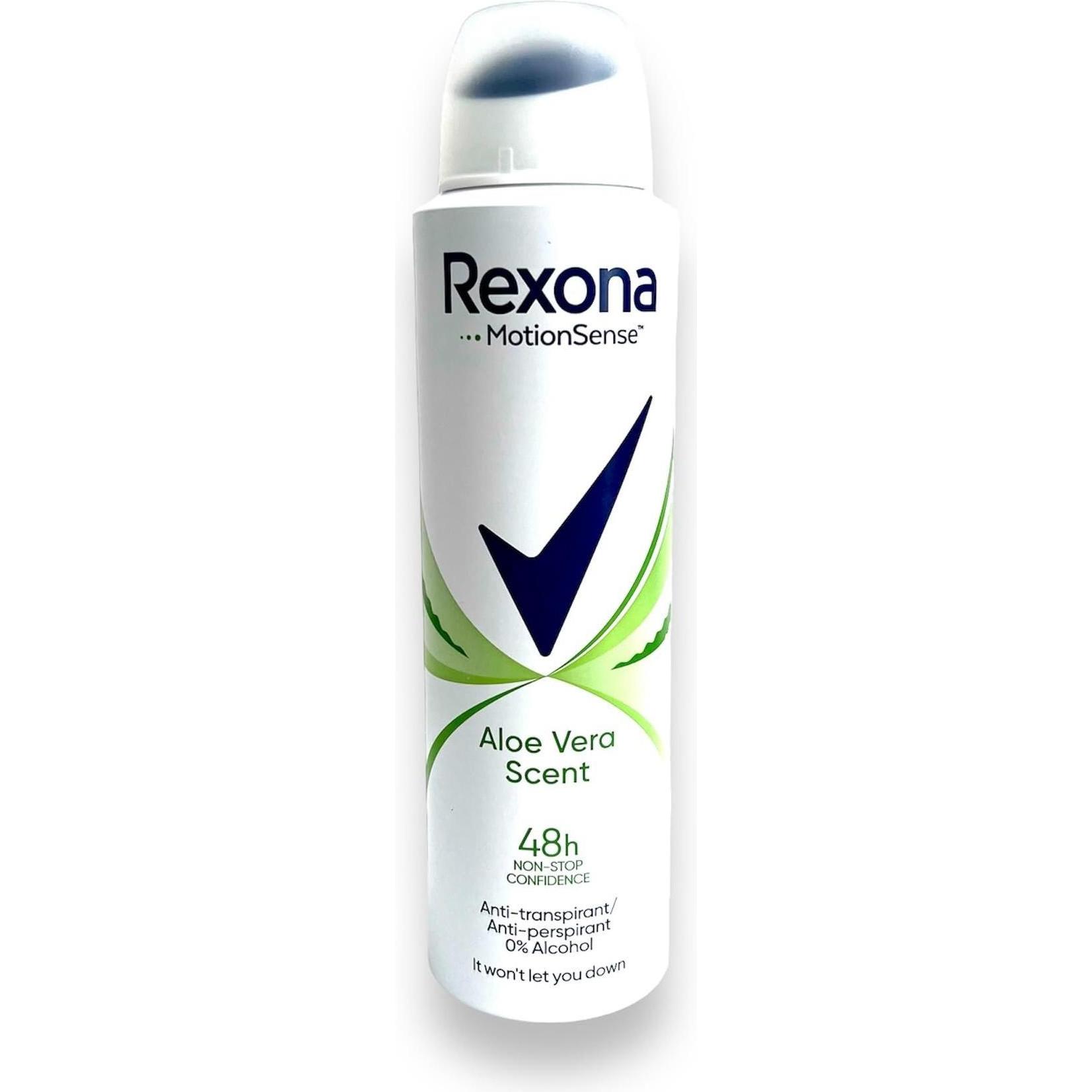 Rexona, Deodorante, Motion Sense Donna Deo Aloe Vera (Getto vaporizzato, 150 ml)