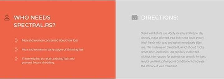 Immagine prodotto DS Laboratories Trattamento anti diradamento dei capelli) 60 ml con Aminexil Spectral.Rs 60 ml (60 ml)