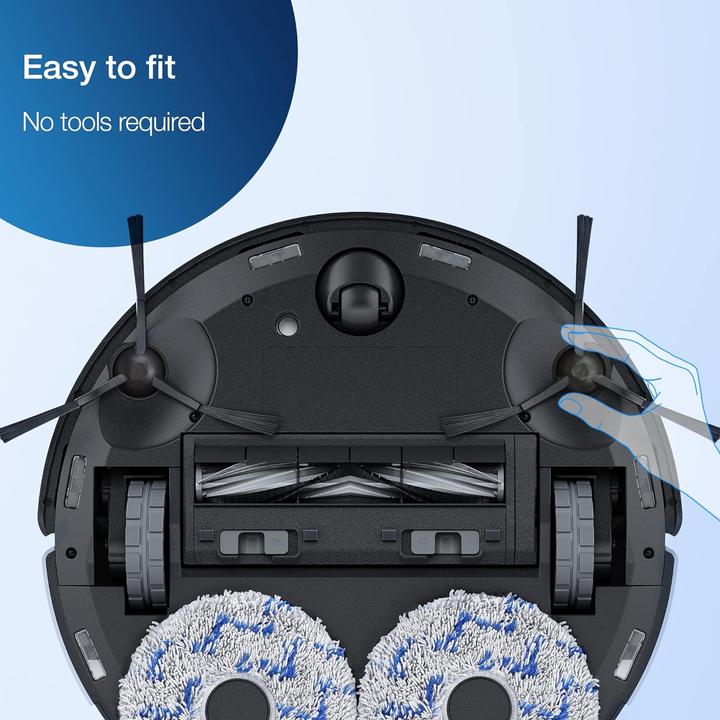Produktbild Ecovacs Priedas Kit D-KT01-0017 4x Side Brushes, 1x Main, 3x High Efficiency Filters, 1x Cleaning Tool, Sui