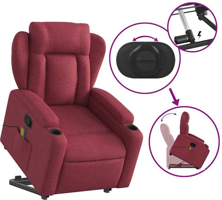 Image du produit vidaXL Massagesessel mit Aufstehhilfe