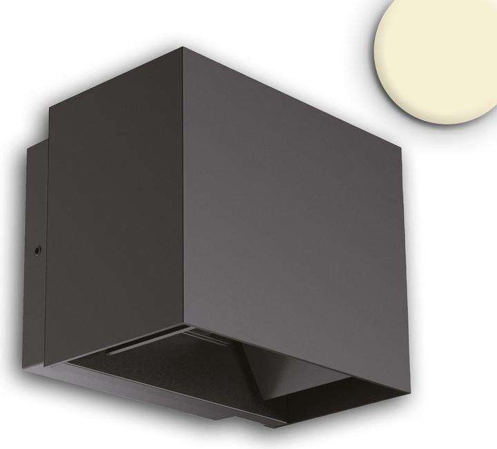 Produktbild Isoled LED Wandleuchte Up&Down 2x5W, 15-120°, IP65, schwarz, warmweiss (IP65)