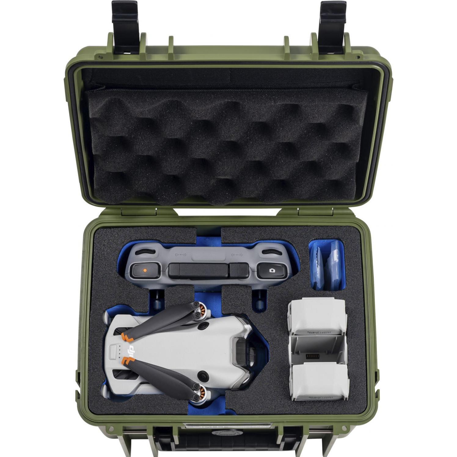 Thumbnail - B&W International Case Typ 2000 (Drohnen Koffer, DJI Mini 4 Pro), Drohne Tasche, Grün