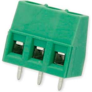 Thumbnail - Phoenix 3 pole MKDS 1.5/3-5.08 PCB wire to board print clamp with 5.08mm raster, Elektronikkabel + Stecker, Grün