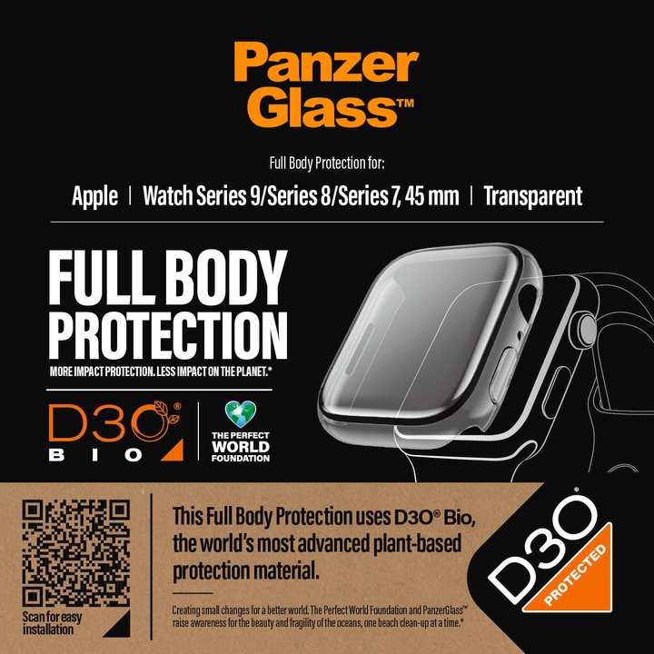 Actual product image PanzerGlass Screen Protector Full Body