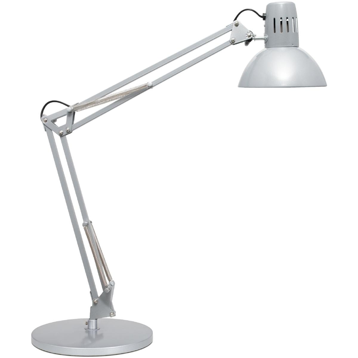 Maul, Tischlampe, Tischleuchte MAULstudy, mit Standfuss inkl.Leuchtmittel E27 - silber (900 lm, E27)