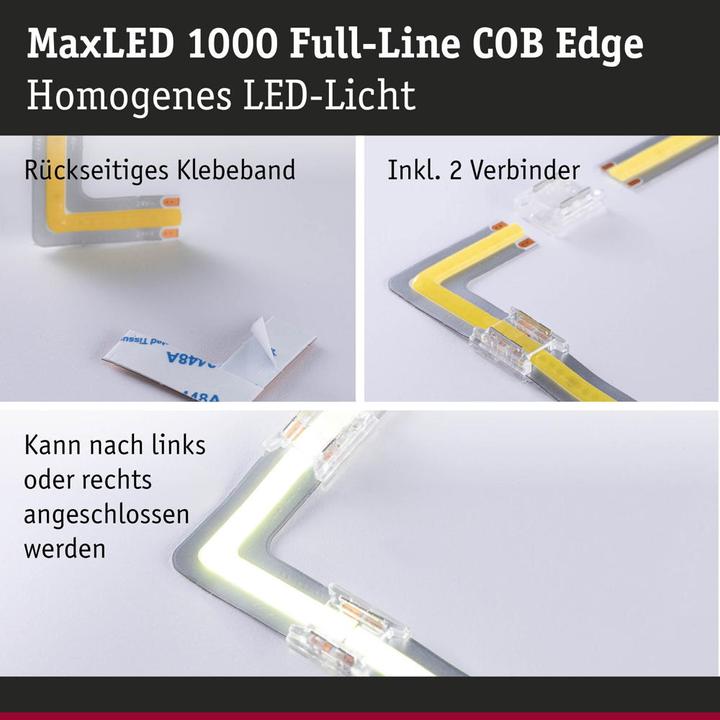 Actual product image Paulmann MaxLED 1000 Full-Line COB Stripe corner (Daylight, 3 cm, Indoor)